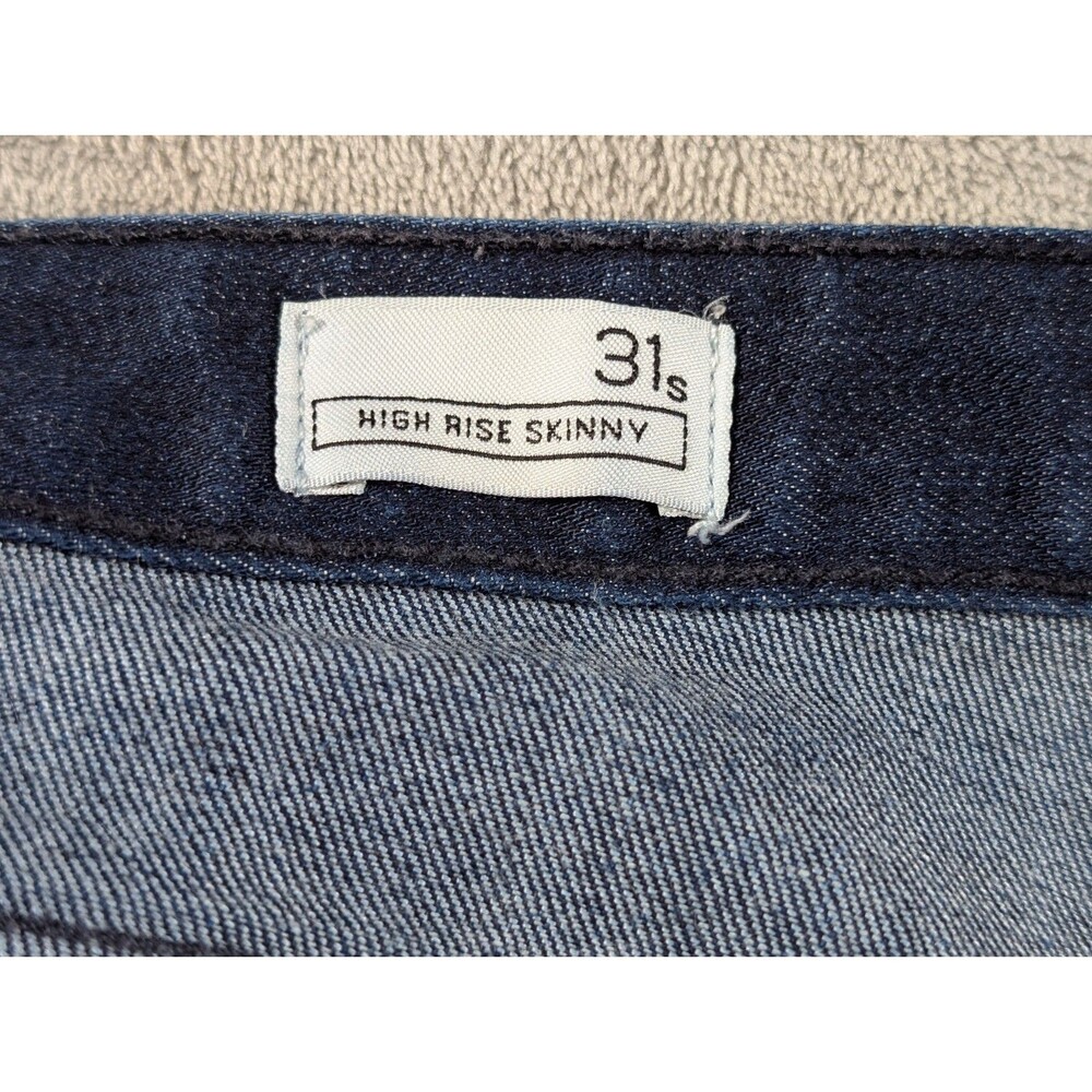 Gap 1969 Jeans Women's 31s High Rise Skinny Blue Denim Stretch Casual Preppy - Picture 7 of 12